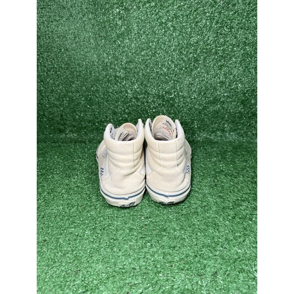 Vans Sk8 Hi Mens Size 7.5 Beige Skate Shoes Old Skool Casual Comfort‎ Sneakers